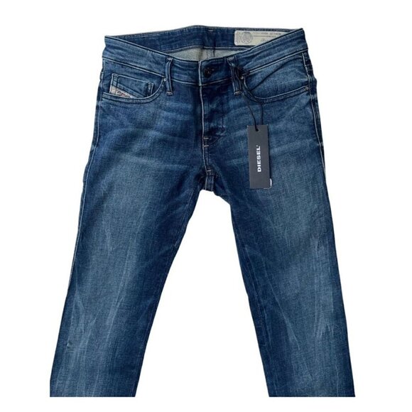 Diesel Womens Skinzee Low Super Slim Skinny Low Waist jeans Size W26 L32 $198 - Picture 11 of 13